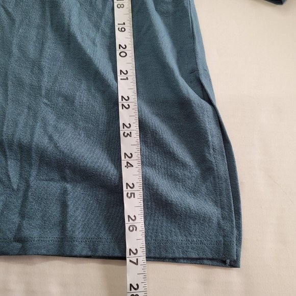 Soft Surroundings Shirt Women M Miramar Long Sleeve V-Neck Pullover Blue - Picture 10 of 12